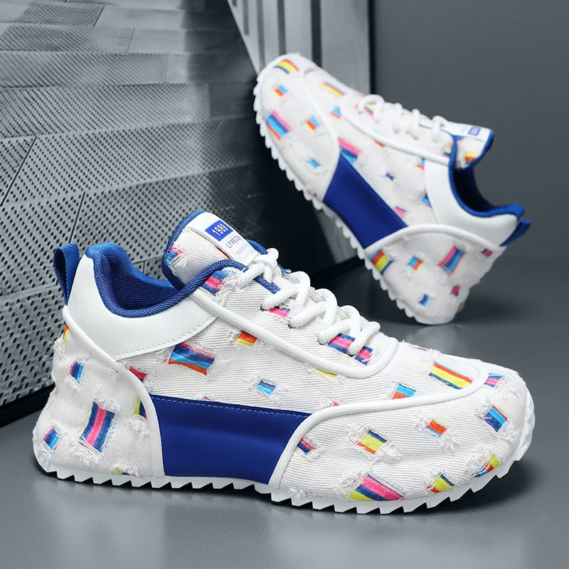 Men's casual, lightweight, breathable, comfortable, fashionable sports shoes with soft soles, wear-resistant, anti slip