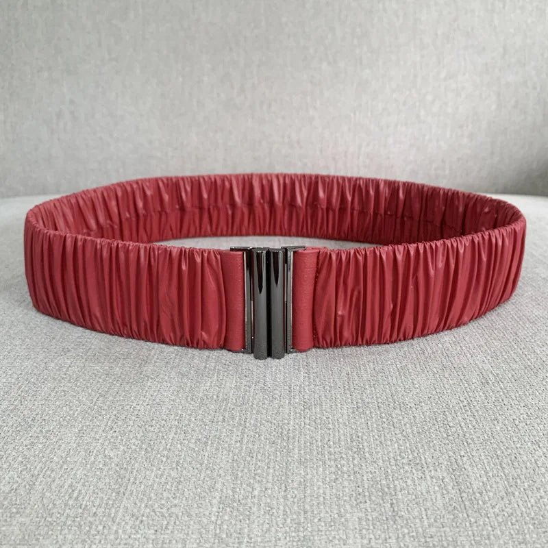 Elastic Waist Belt Cinch Stretch Waistband Buckle