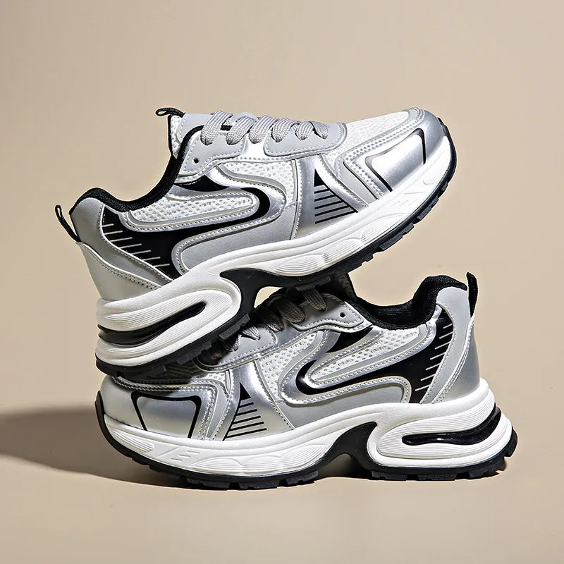 Sneakers  Sports Running Shoes Thick Sole Shoes  Fitness Vulcanize Shoes