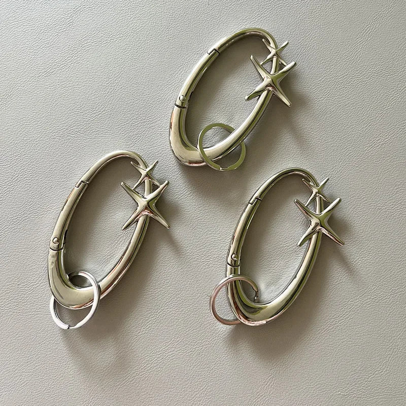 Zinc Alloy Mountaineering Keychain Oval Multifunctional Belt Buckle ESSENTIAL ICON CARABINER BLACKOUT Mountaineering Accessories