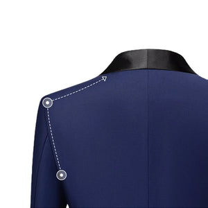 Men's Casual Business Have Smoking Suit High End Brand Boutique Fashion Blazer Vest Pants Groom Wedding Dress Party Suit