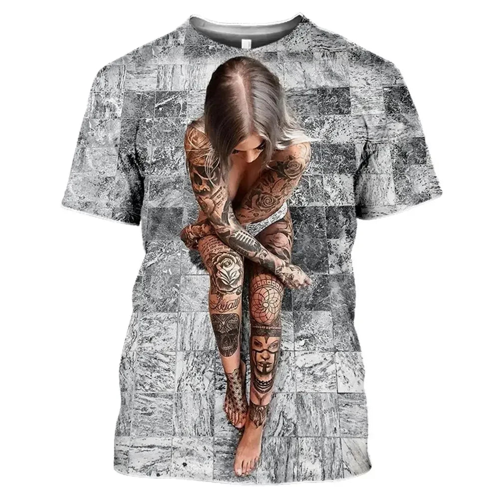 Summer Sexy Goddess 3d Print Men's/women's T-shirts Loose Casual Streetwear O-neck Short Sleeve Tops Tees Woman Clothes