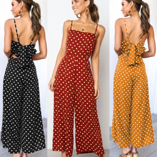 Elegant Print Sleeveless Jumpsuit with Square Neckline and Belted Waist Casual Wide Leg Romper for Women Summer Fashion