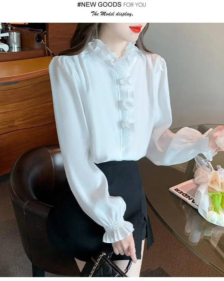 Lace Chiffon Shirt