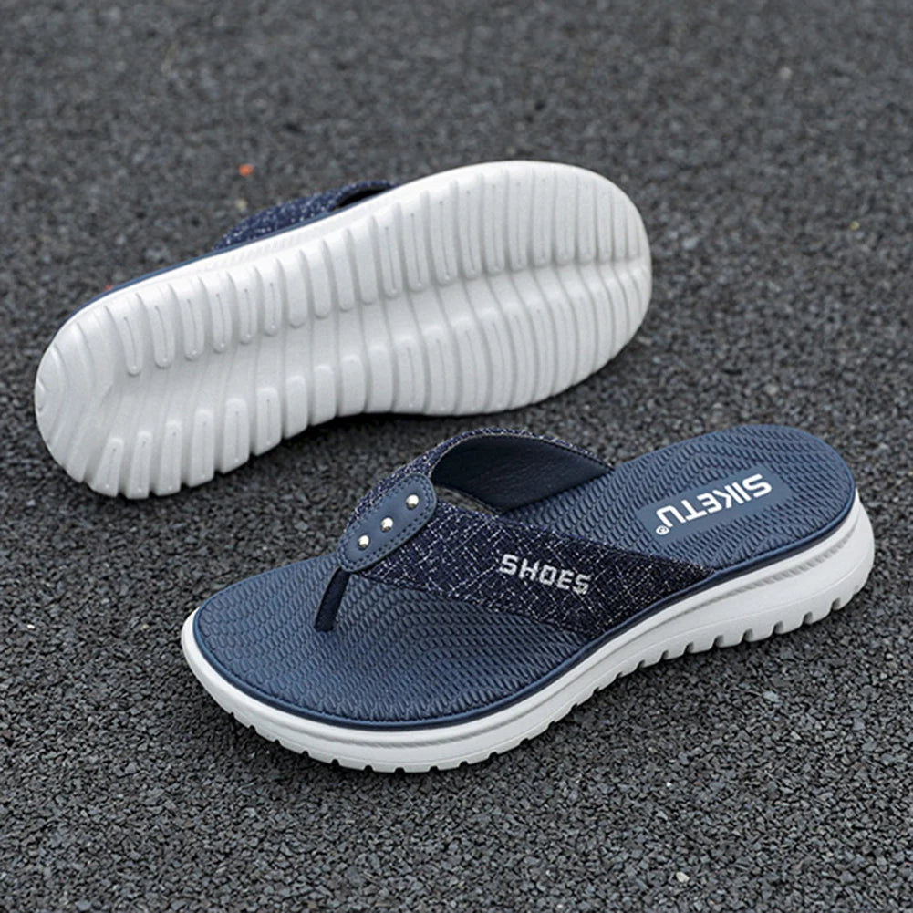 Wedge Sandals Comfortable Thong Slippers Casual Summer Beach Sandals
