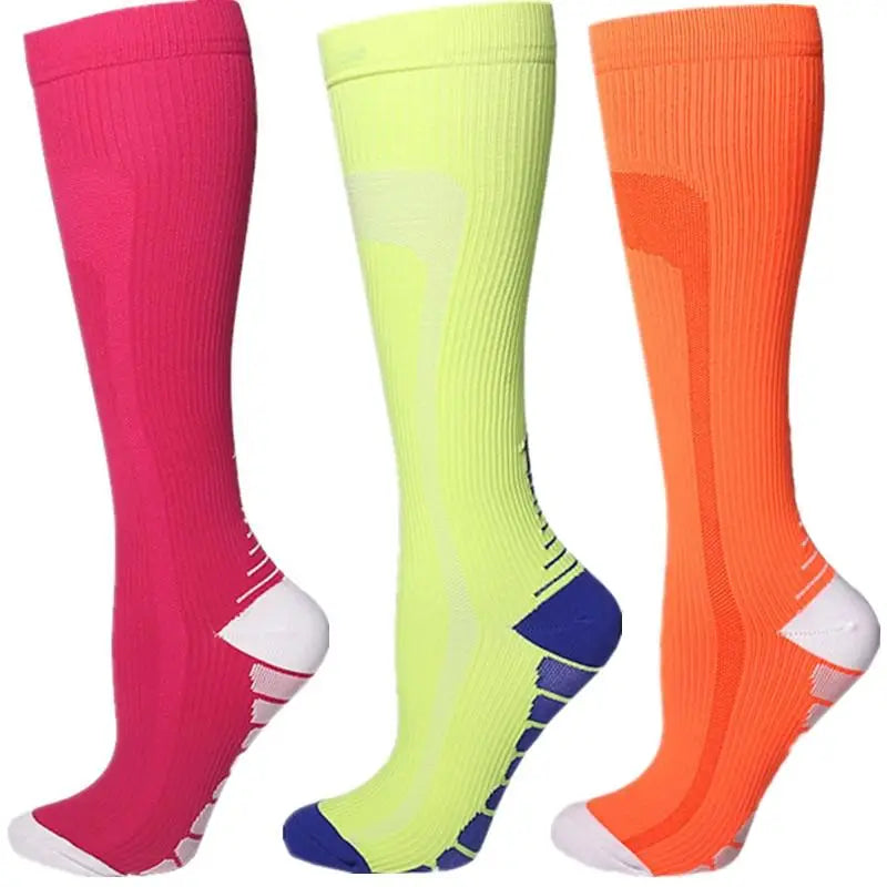 Compression Socks Knee High 20-30 Mmhg Fit Medical Edema Diabetes Varicose Veins Running Marathon Compression Sports Socks
