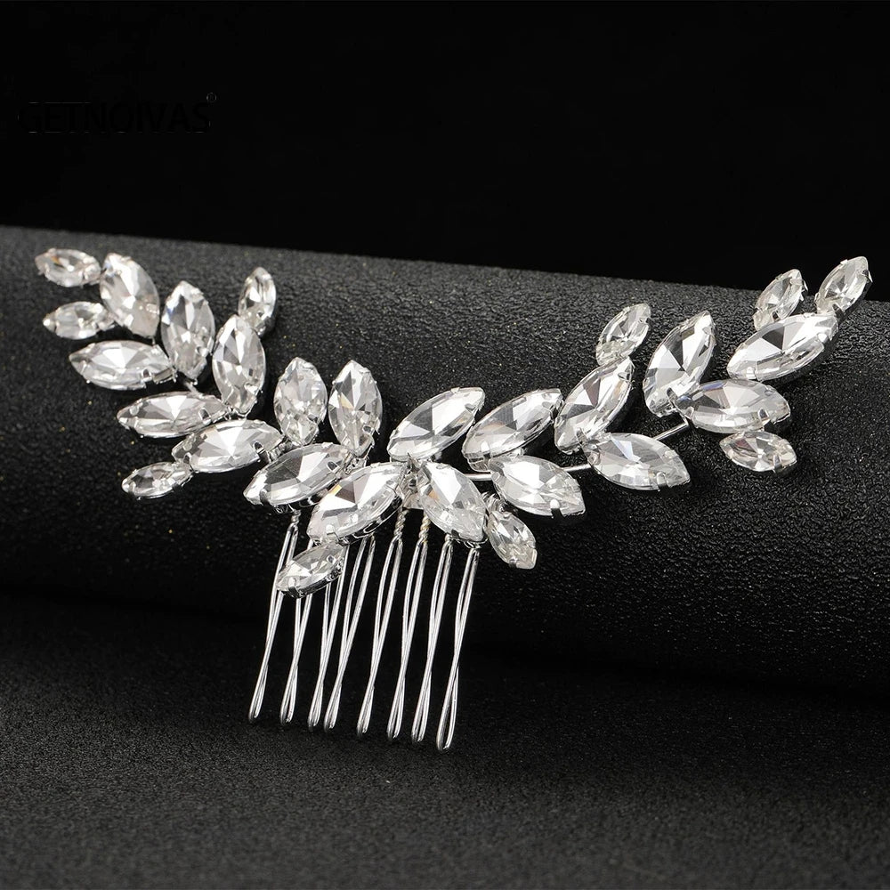 Comb Head Jewelry Bride Hair Clips Headpiece Crystal Women Bridal Hair Accessories Women Hair Ornaments