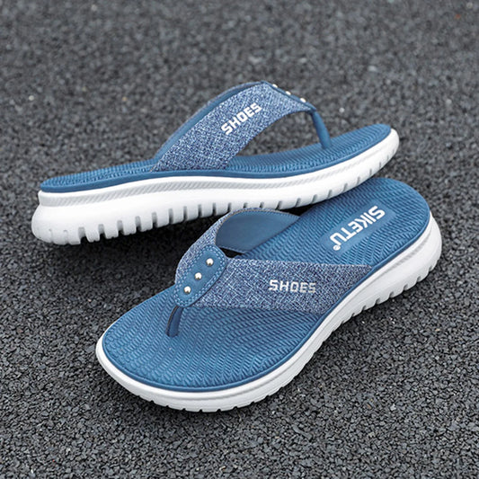 Wedge Sandals Comfortable Thong Slippers Casual Summer Beach Sandals
