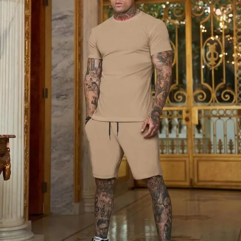 Men's two-piece sports suit shorts casual fashion summer hot item