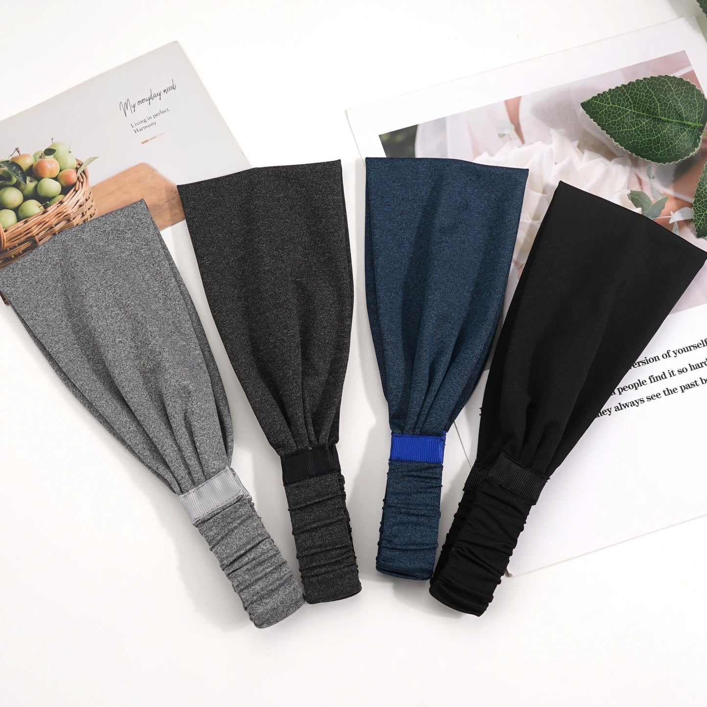 Sports Headbands For Men Women Gym Yoga Sweat Hair Bands Soft Elastic Hairbands Stretch Outdoor Sport Sweatbands