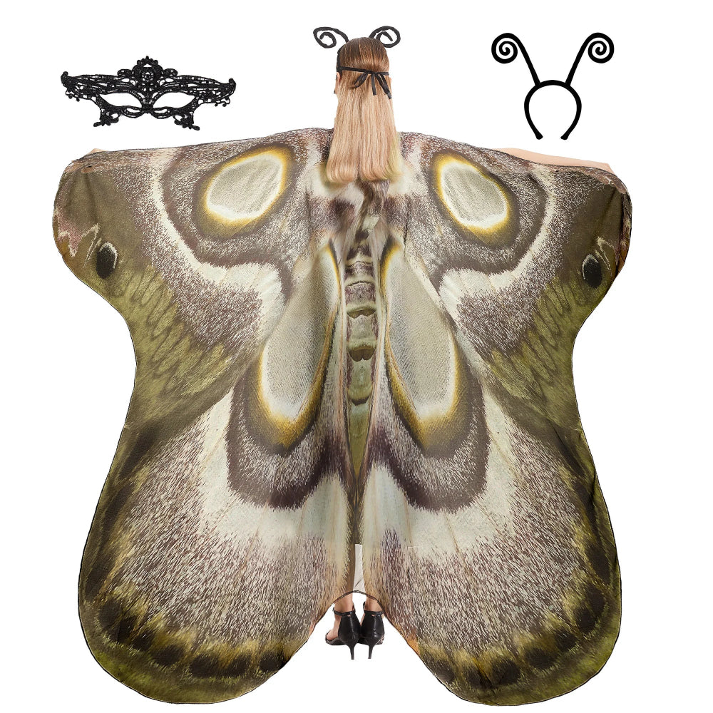 Butterfly Wing Beach Towel Cape Scarf Printed Towel