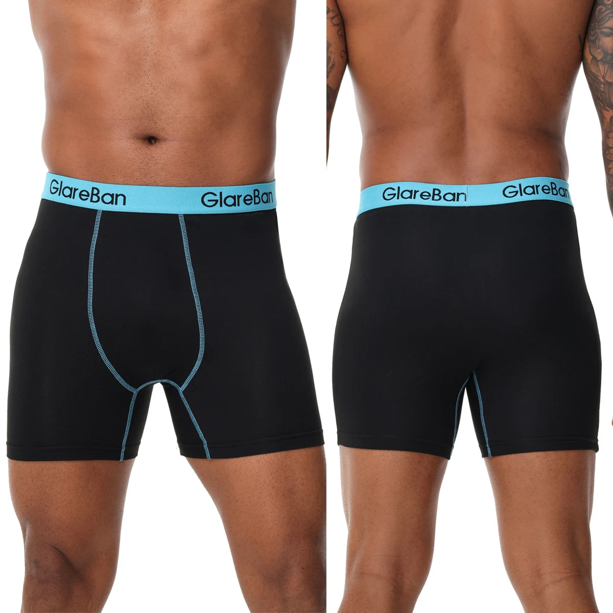 4pcs Set Mid-Long Boxer Shorts Men's Underwear Male Underpants for Men Boxershorts Soft Brand Sexy