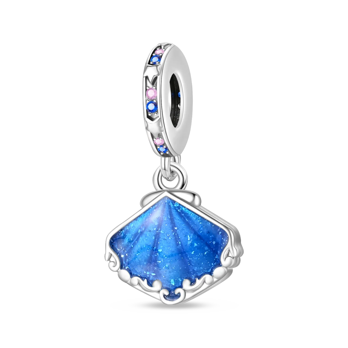 Luminous Ocean Series 925 Silver Turtle Charm Suitable for Pandora Bracelet