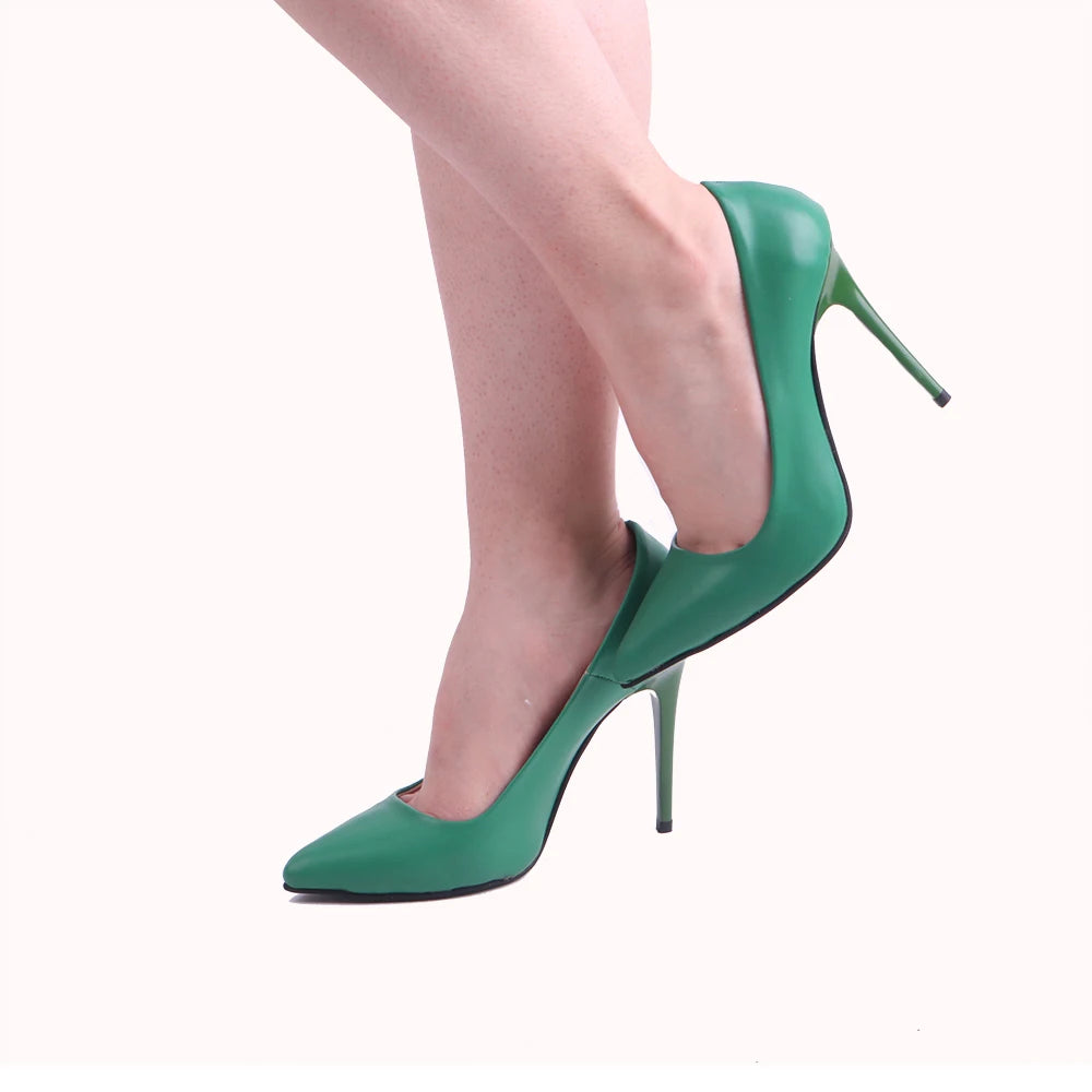 Colorful Big Size 33-45 Thin High Heel Stiletto Women Ladies Pumps Dress Shoes