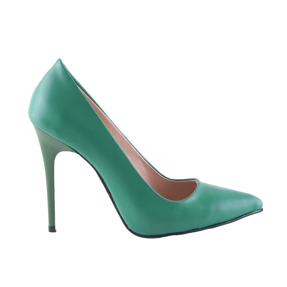 Colorful Big Size 33-45 Thin High Heel Stiletto Women Ladies Pumps Dress Shoes