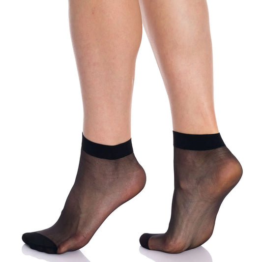 Sheer Ankle Socks for Women 10 Pairs
