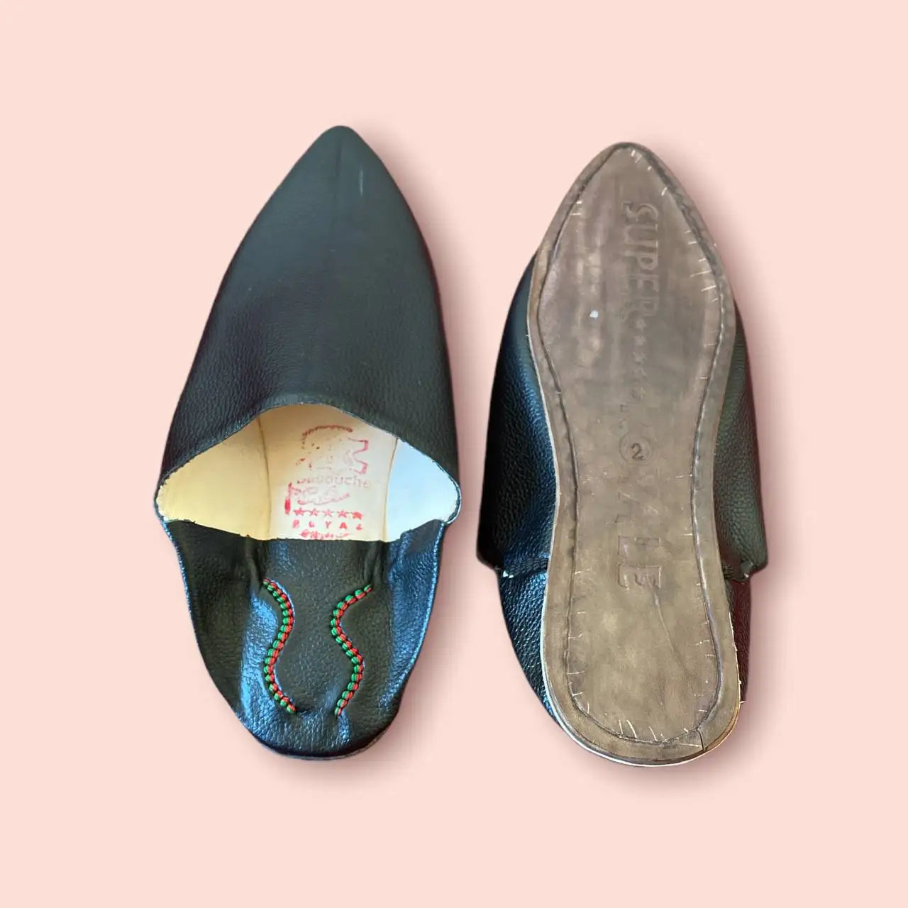 Moroccan Big Size Traditional Handmade Leather Babouche Slippers | High Quality House shoes