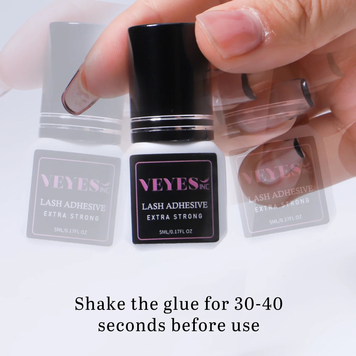 5ml Eyelash Extensions Glue  0.5 Second Fast Drying Strong Lash Adhesive 7 Weeks Retention