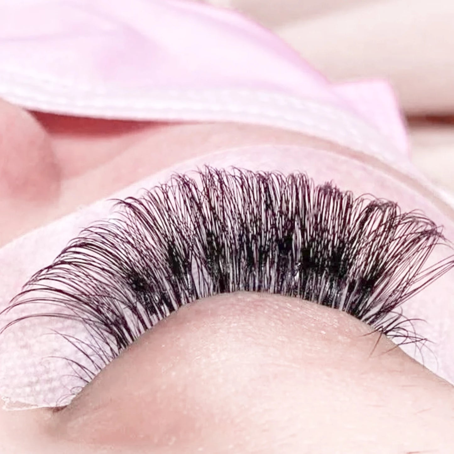 Classic Eyelash Extensions  8-16 Mix Individual Lash Extensions Matte Black Silk Lashes