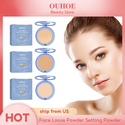 Face Loose Powder Foundation 3 Colors Oil Control Long Lasting Waterproof Makeup