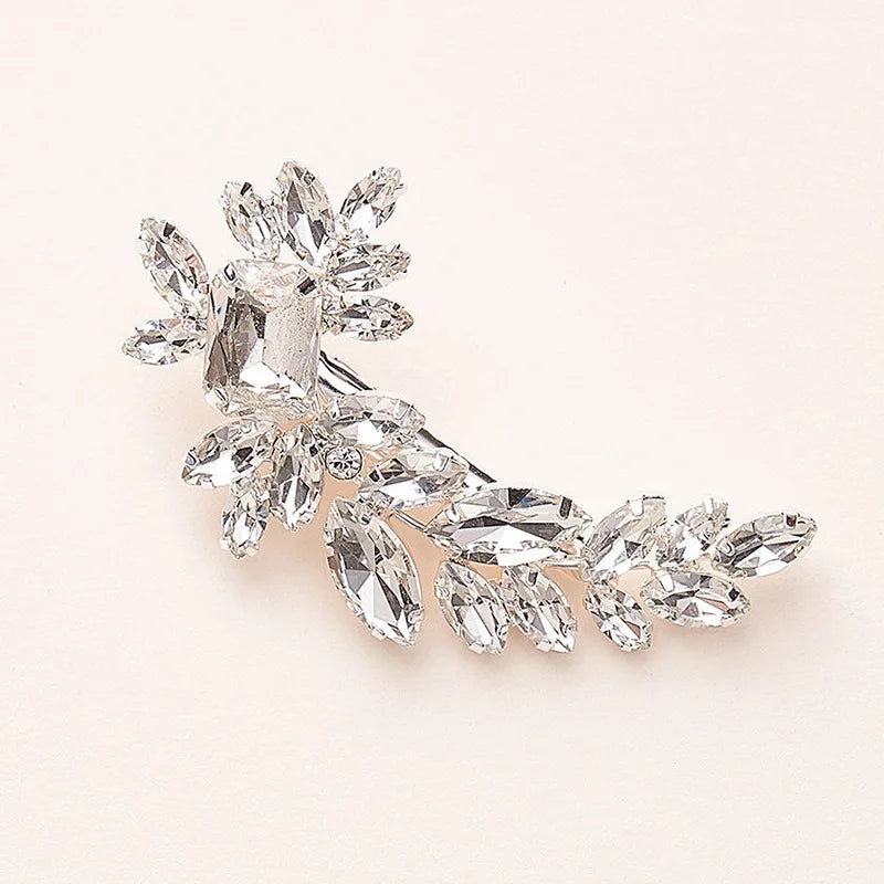 Leaf Rhinestone Hairpin for Women Fashion Branches Hairpin  Headpiece Jewelry Accessories