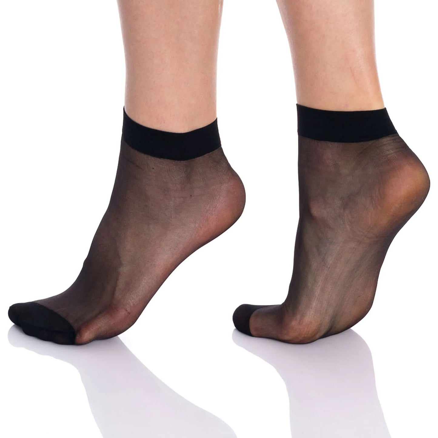 Sheer Ankle Socks for Women 10 Pairs