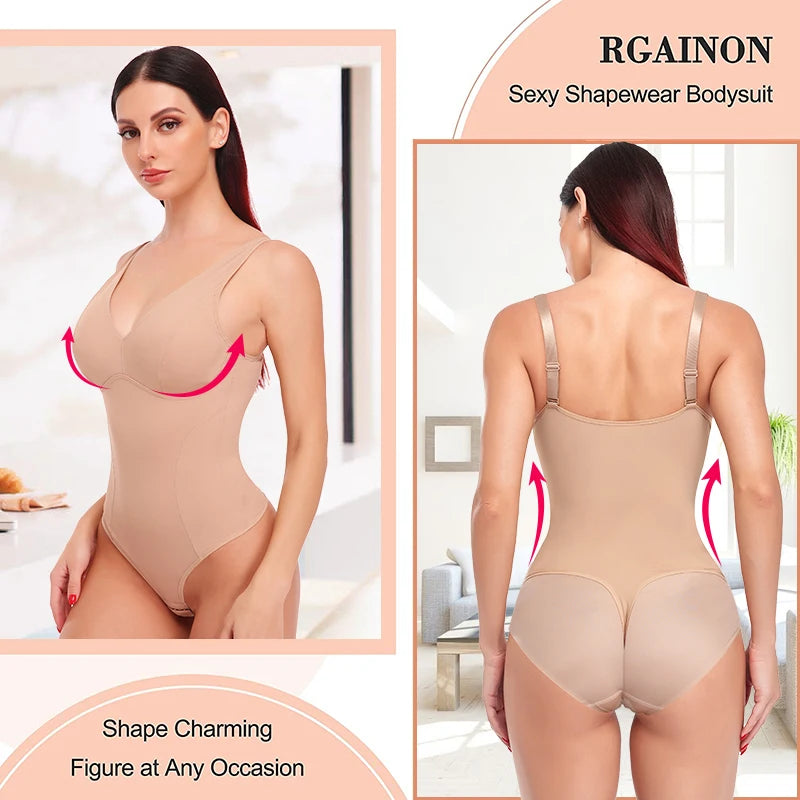 Slimming  Bodysuit  Body Shaper Waist Trainer  Shapewear  with Padded Bra