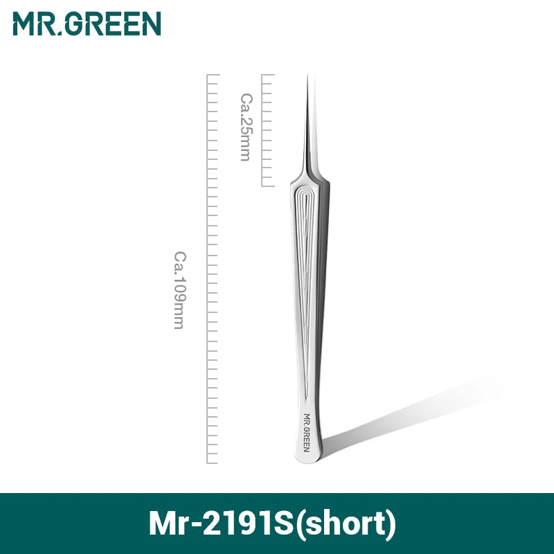 Ingrown Hair Tweezers Needle Nose Pointed Tips Eyebrows Tweezers
