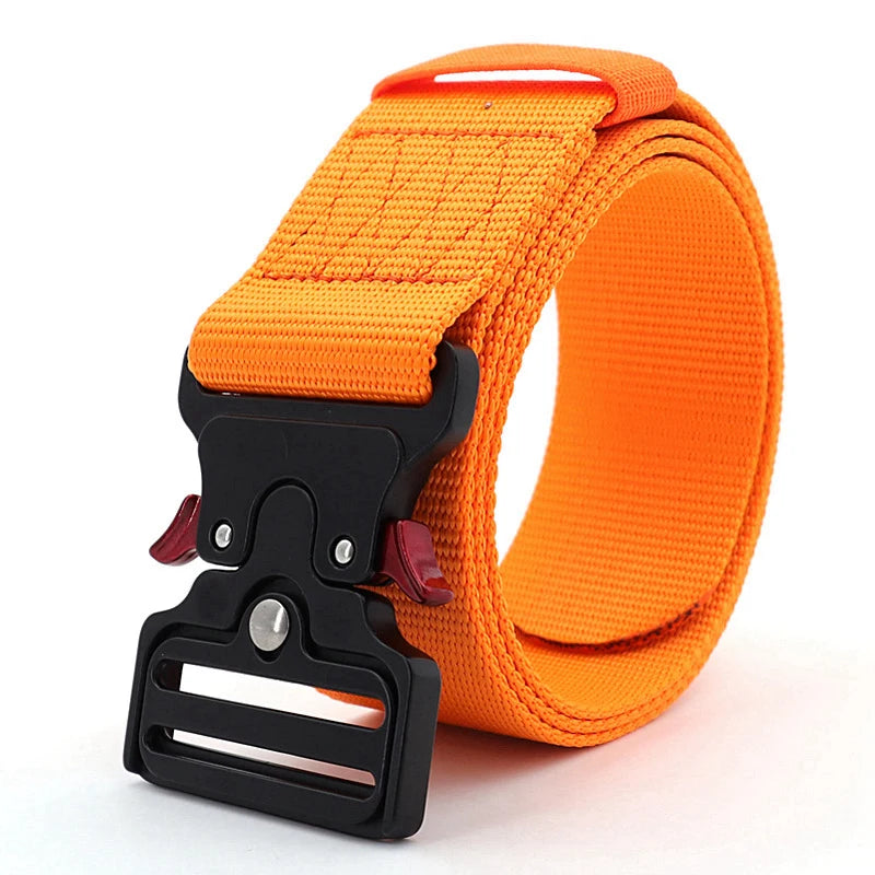 50mm Width Tactical Style Belt, Riggers Belt Heavy-duty Quick-release Zinc Alloy Buckle