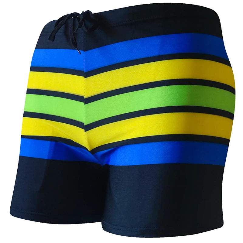 Multi Prints Men Elastic Swimming Trunk Swimwear Beach Swim Sport Short Briefs Surfing Summer Swimsuit Boxer Shorts Bathing Suit