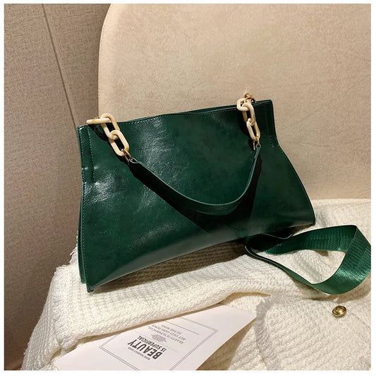 Designer Handbags Women Shoulder Bag Soft Synthetic Leather Crossbody Large Capacity Fashion Female Underarm Bags