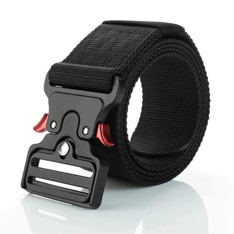 50mm Width Tactical Style Belt, Riggers Belt Heavy-duty Quick-release Zinc Alloy Buckle