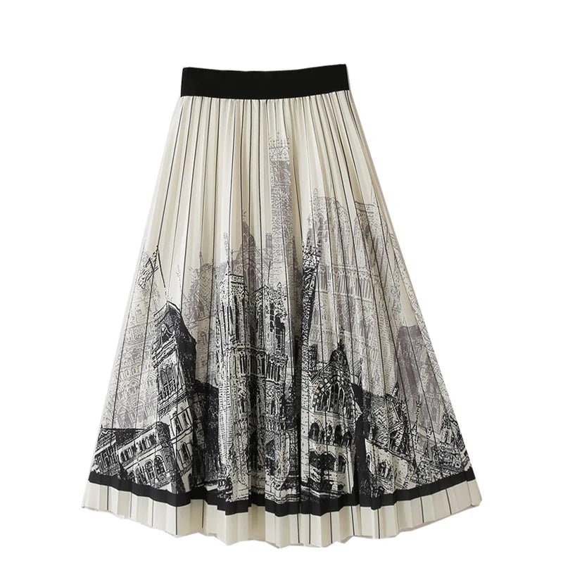 A-Line Skirt High Waist  Vintage