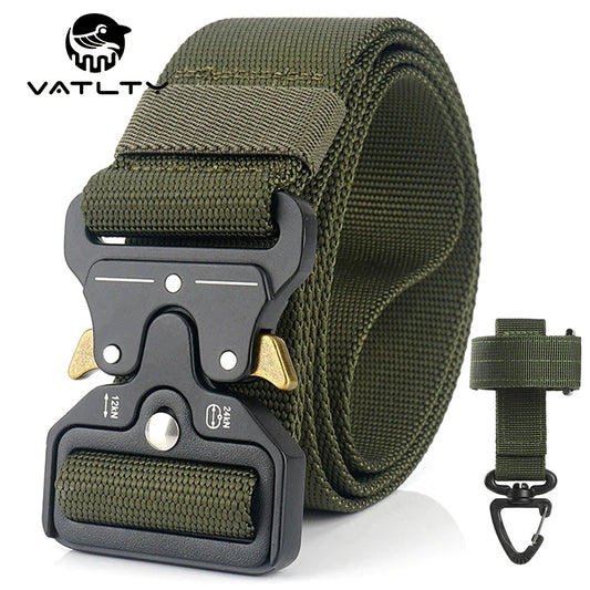 4.3cm Military Belt 1200D Strong Soft Nylon Wide Belt Rust-Proof Metal Buckle Tactical