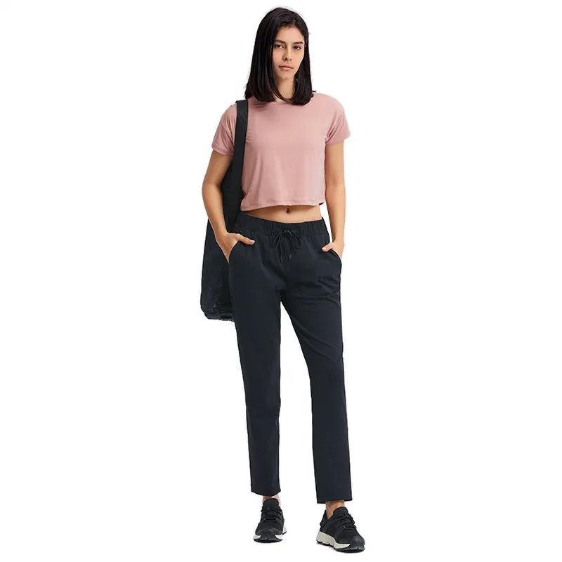 Loose Blouses Women Seamless Sport t-Shirts  Yoga Crop Top Short Sleeve Running Shirts Solid Quick Dry Fitness Gym Crop Tops