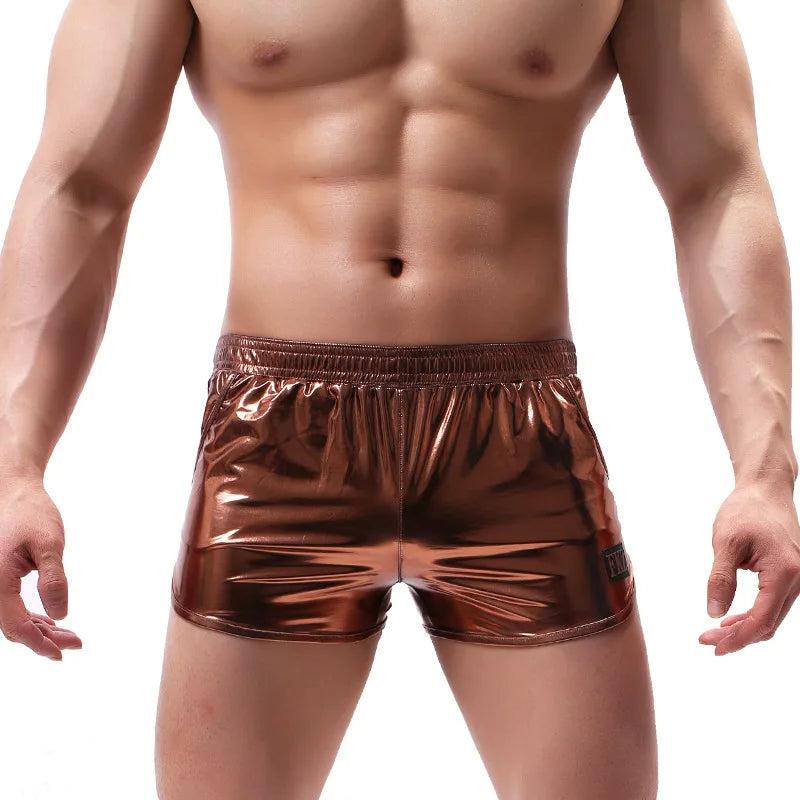 Men (or women) Casual Shorts Bling Bronzing Pocket Summer Boxer shorts Sports Jogging Fitness