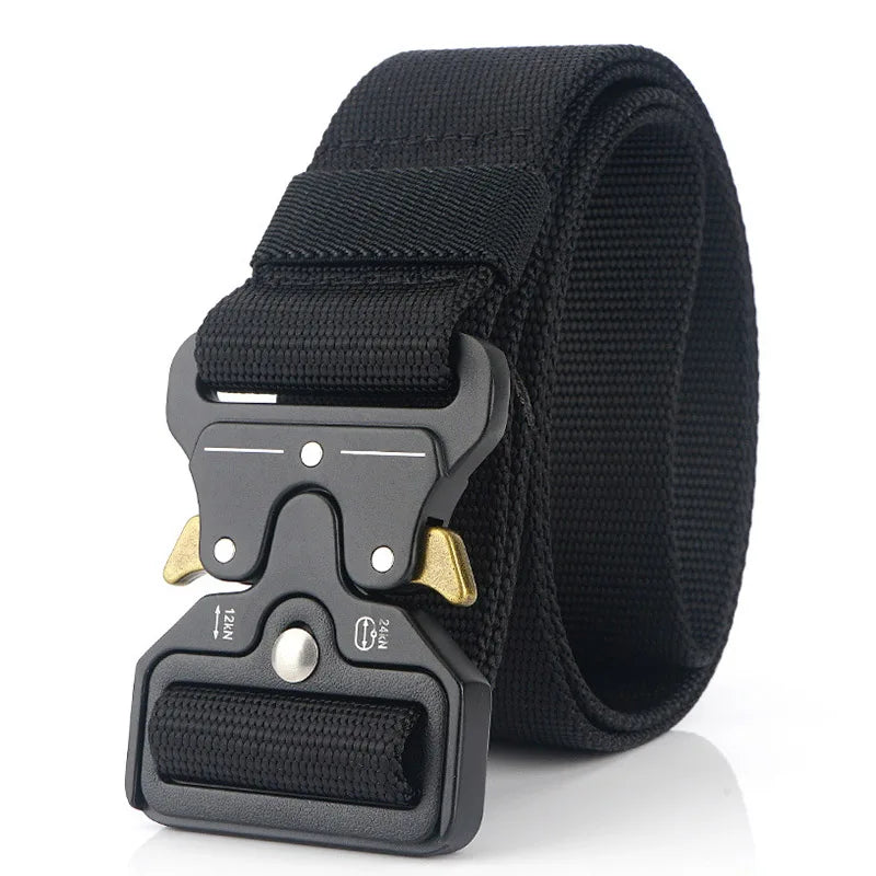 4.3cm Military Belt 1200D Strong Soft Nylon Wide Belt Rust-Proof Metal Buckle Tactical