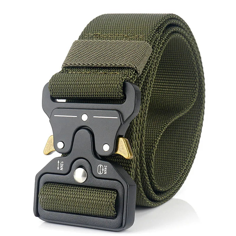 4.3cm Military Belt 1200D Strong Soft Nylon Wide Belt Rust-Proof Metal Buckle Tactical