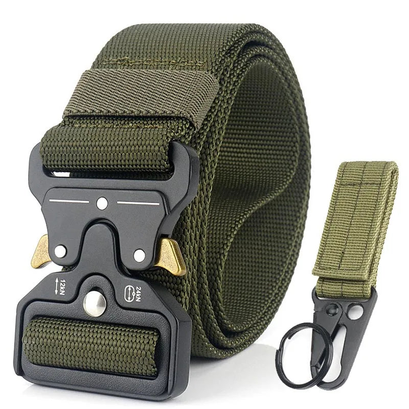 4.3cm Military Belt 1200D Strong Soft Nylon Wide Belt Rust-Proof Metal Buckle Tactical