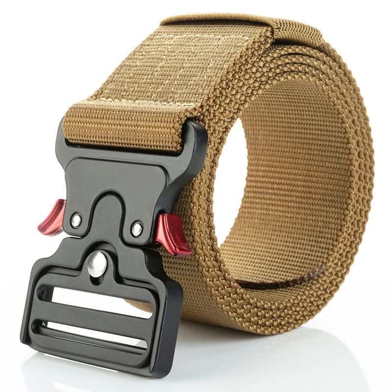 50mm Width Tactical Style Belt, Riggers Belt Heavy-duty Quick-release Zinc Alloy Buckle