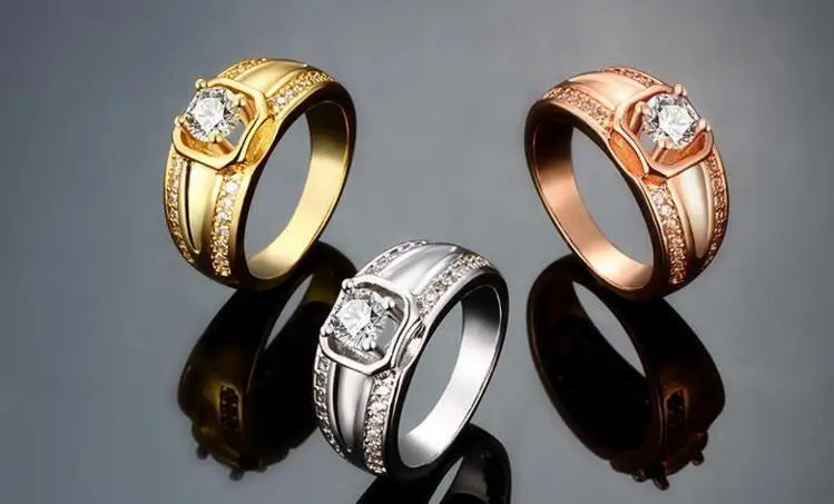 Gold Color Ring  Anillo Bijoux Anel Jewelry