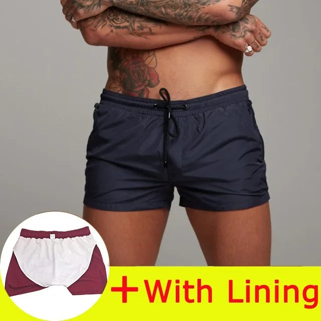 Men's Swimsuit Sexy Swimwear Men Swimming Shorts Men Briefs Beach Shorts Sports Suits Surf Board Shorts Men Swim Trunks