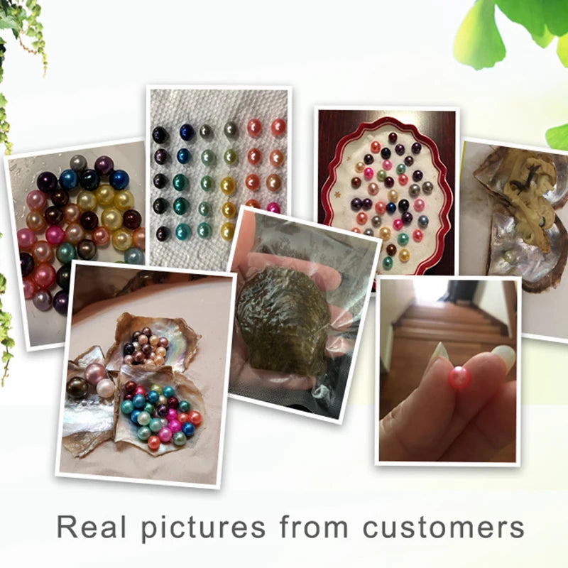 30pcs 6-8mm Mix 20 Colors Round Akoya Pearl Beads