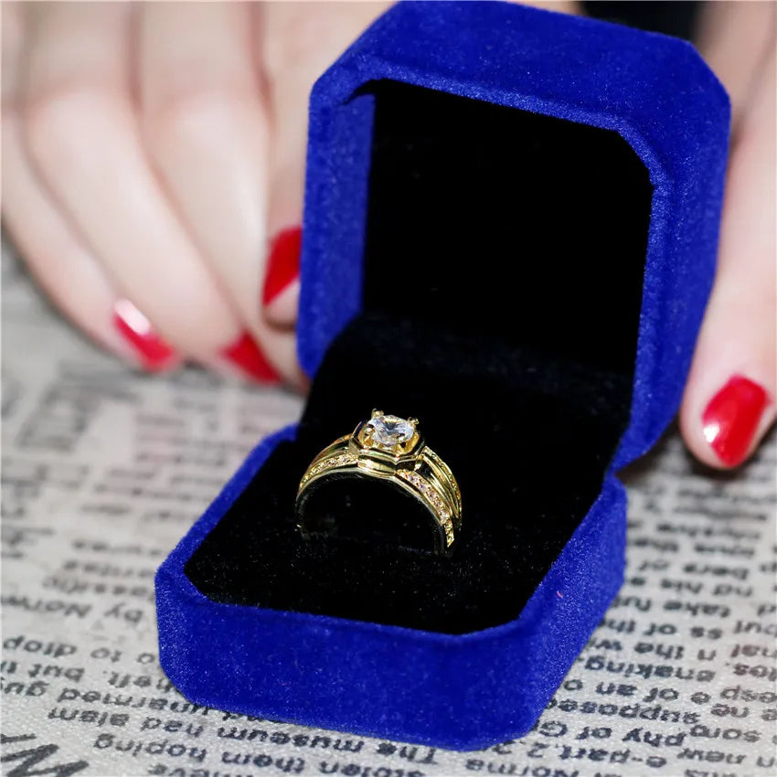 Gold Color Ring  Anillo Bijoux Anel Jewelry