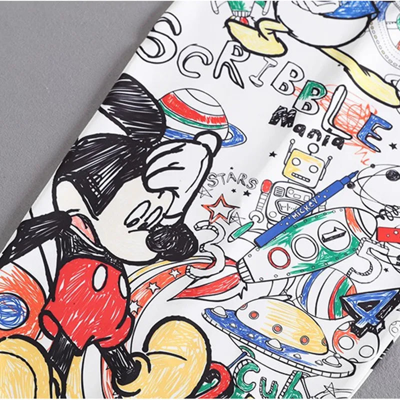 Women's Pencil Skirt High Waist Slim Skirts Print  Large Size Cartoon Summer