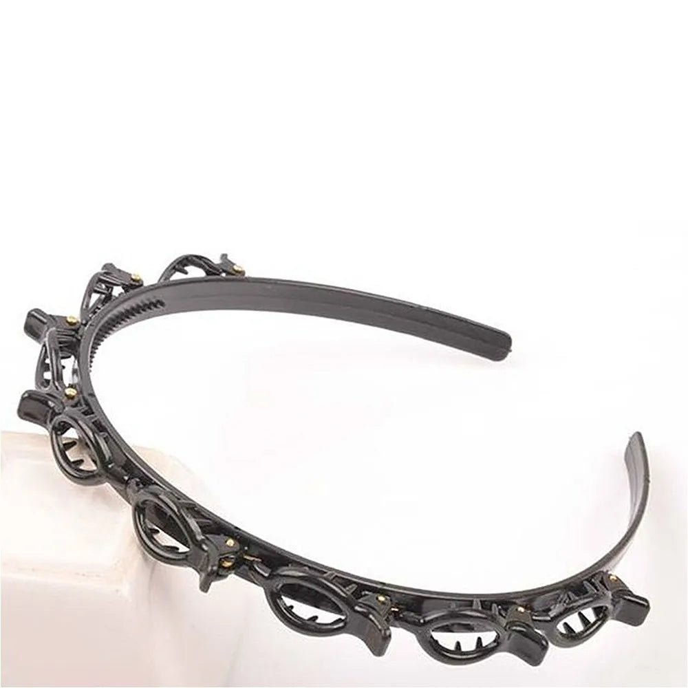Double Bangs Hairstyle Hair Clips Hairpin Head Hoop Twist Plait Clip Front Hairclips Hair Hoop Women Headband Headwear