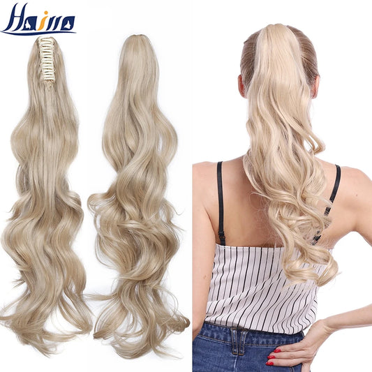 Claw Clip On Ponytail Hair Extension Synthetic Ponytail Extension Hair