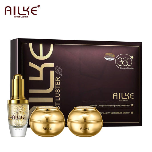 24K gold facial essence glycerin liquid toner face skin cream  moisturizing