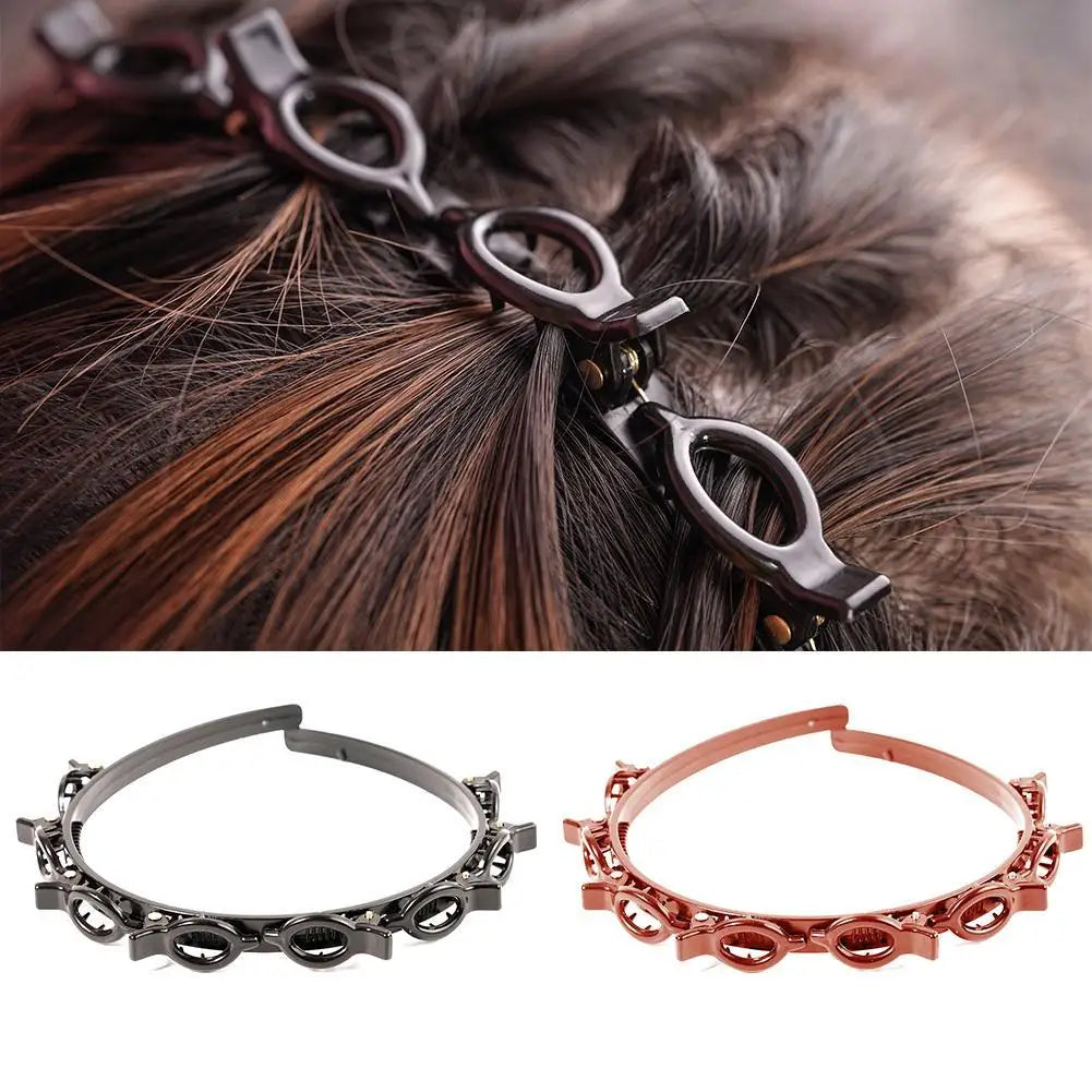 Double Bangs Hairstyle Hair Clips Hairpin Head Hoop Twist Plait Clip Front Hairclips Hair Hoop Women Headband Headwear