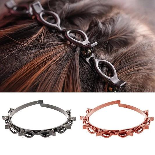 Double Bangs Hairstyle Hair Clips Hairpin Head Hoop Twist Plait Clip Front Hairclips Hair Hoop Women Headband Headwear